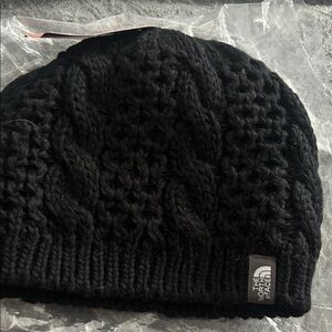 The North Face Black Cable Knit Beanie
